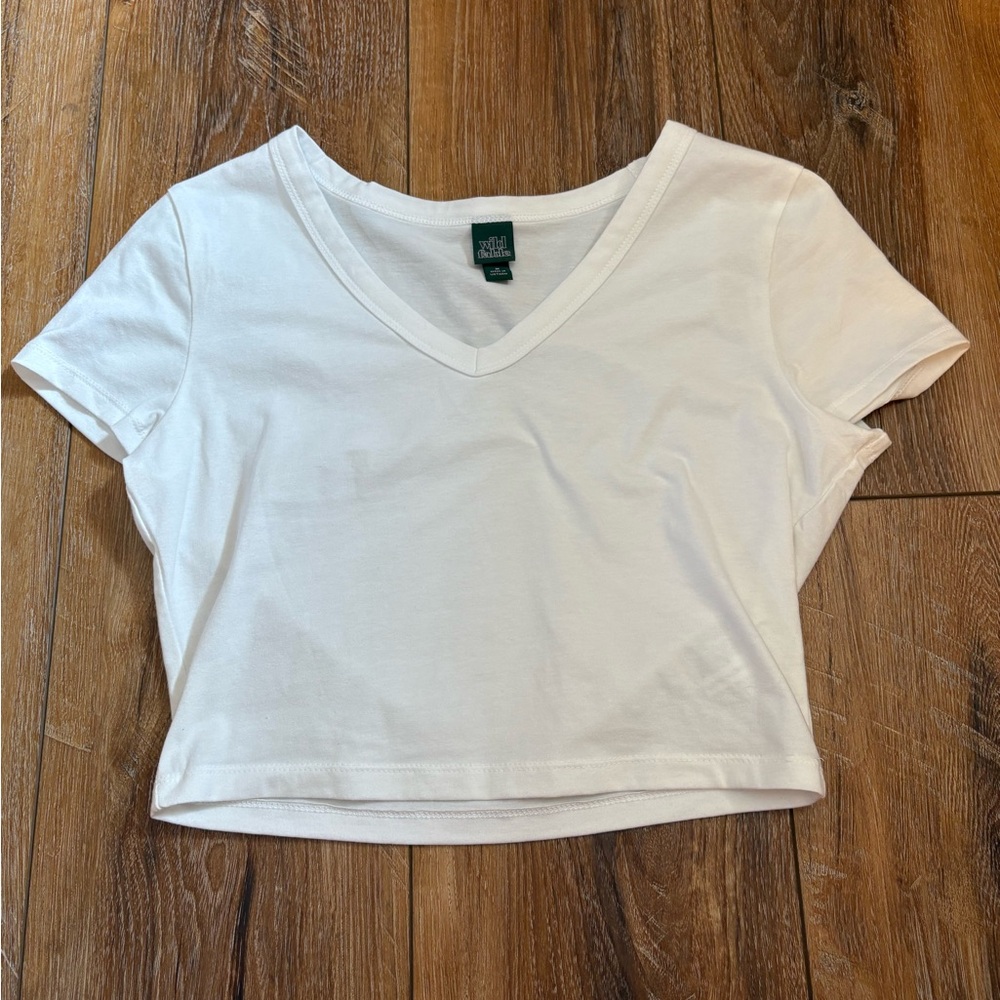 White Crop Top